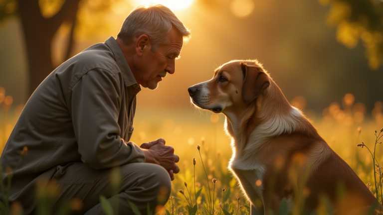 abschiednehmen hundebesitzers