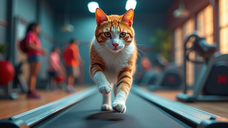 erstaunliche sportkatze