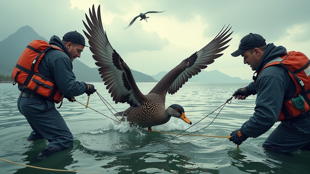 rettungsaktion wasservogel