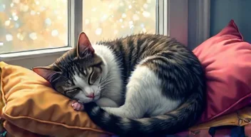 Ich über das Schlafverhalten von Katzen (1/10)