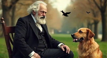 Ich bin Karl Marx und betrachte das Verhältnis zwischen Mensch und Tier (5/10)